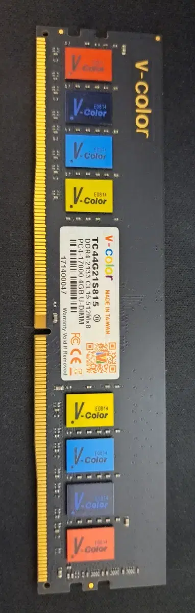 V-COLOR DDR4 4GB : 중고 제품